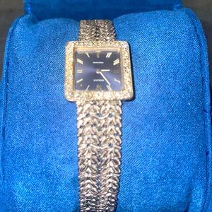 Vintage 18kt White gold & diamond Rolex watch